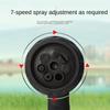 Water Spray Gun High Pressure Metal Water Spray Gun Rust Prevention with Rubber Handle for Car Garden Lawn Wash for Cleaning