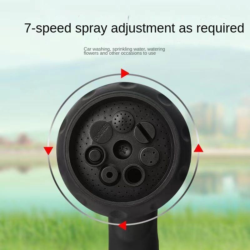 Water Spray Gun High Pressure Metal Water Spray Gun Rust Prevention with Rubber Handle for Car Garden Lawn Wash for Cleaning