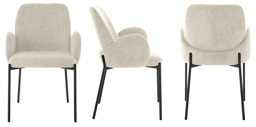 BLUMO upholstered chair, beige fabric