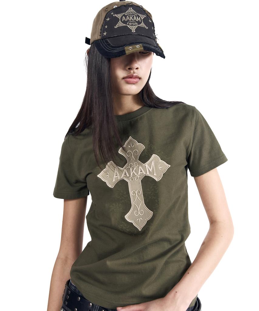 AAKAM Akm Cros2 Half Top (Khaki)