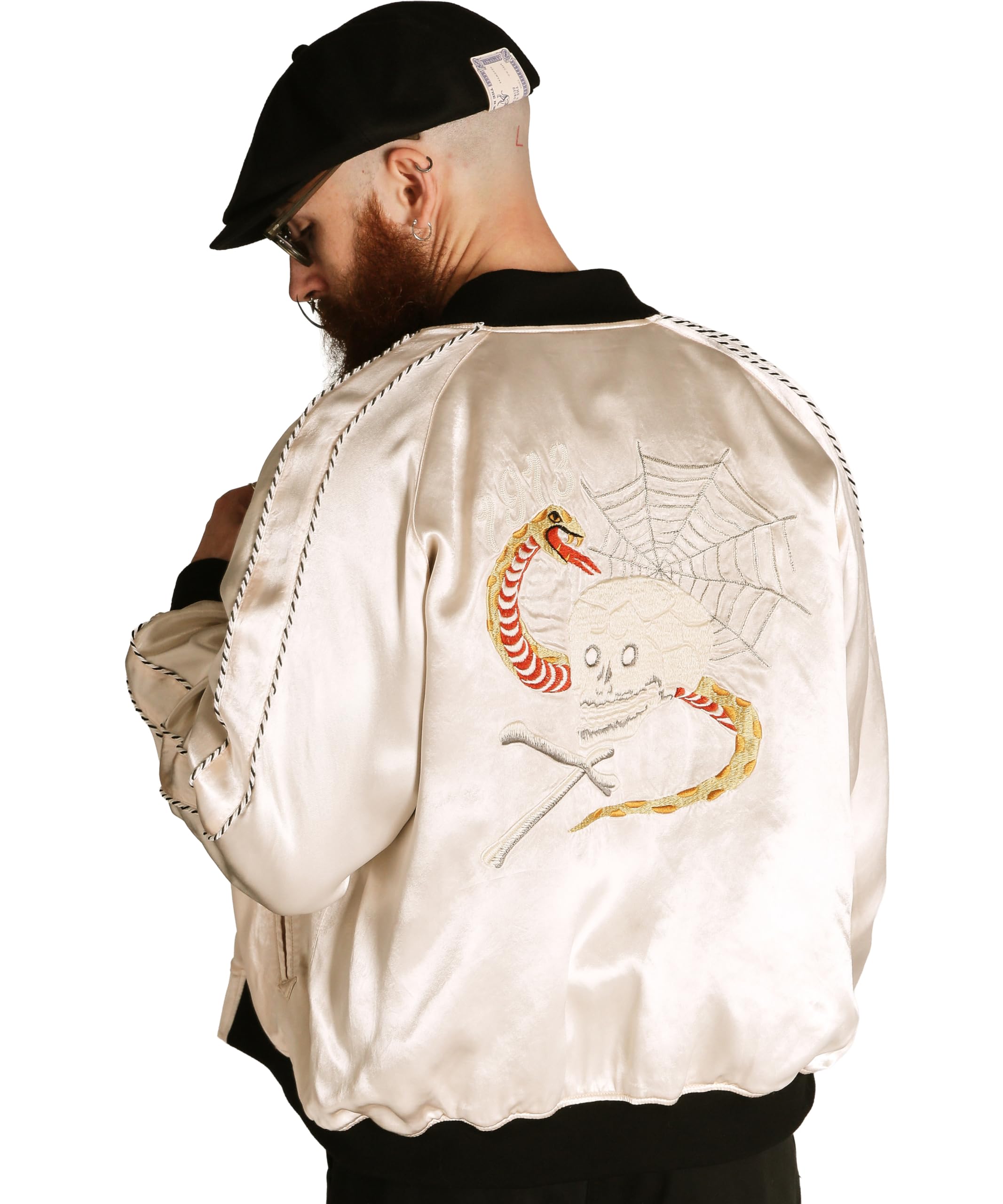 

Schott RAYON SUKA JACKET, Men s, Size M, Size 385, Off-White, 782-5252004