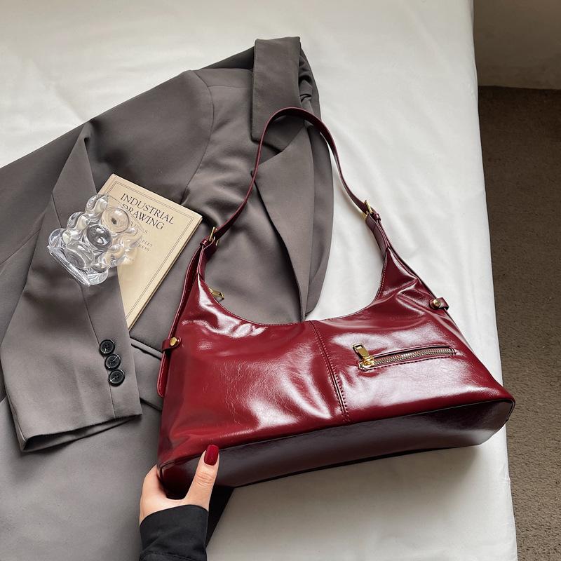 New Trendy Bag Fashionable Women's Niche Casual Versatile Commuter Retro Shoulder Bag Tote Bag Underarm Bag