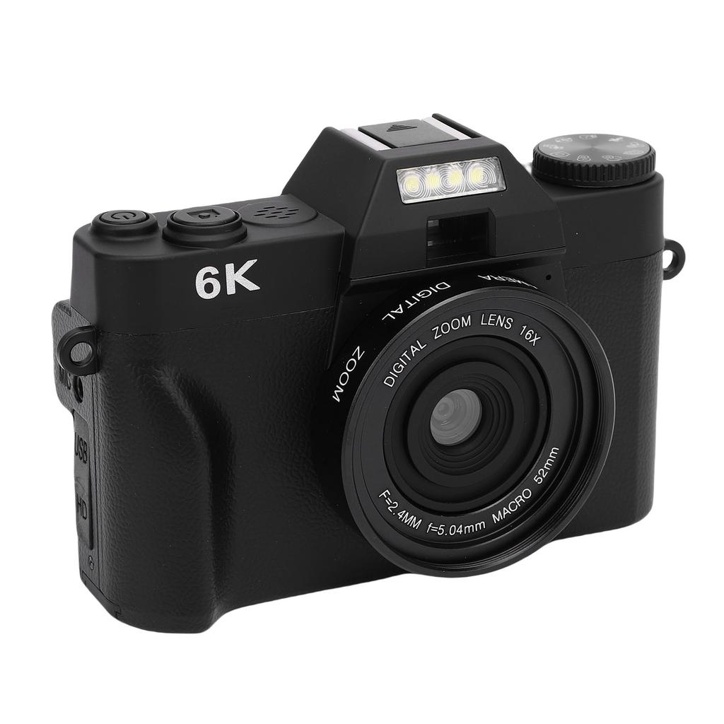 Mirrorless Camera 6K Video Recording Autofocus Camera 16X Digital Zoom 3.0 Inch Flip Screen