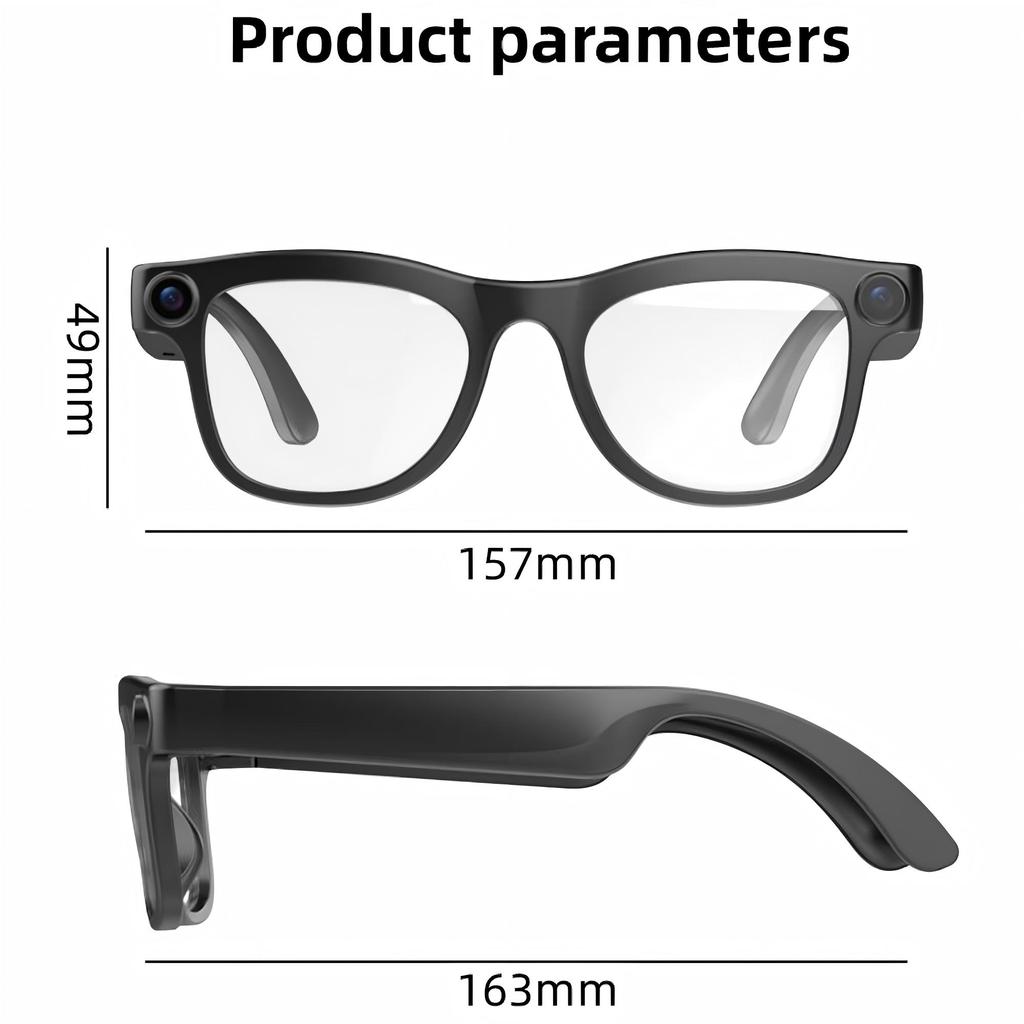 Multifunctional 2026 New 800W HD Camera AI Smart Glasses 4K Photo 1080P Video Record AI Translation Call Waterproof Translation Sunglasses Men Women