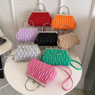 Gesteppte Damentasche Vintage Tragetaschen für Damen Elegante Bürotasche Trend Umhängetasche Plissierte Luxus Designer Handtasche für Damen
