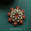 Colorful Baroque Pearl Gem Enamel Brooch Pin