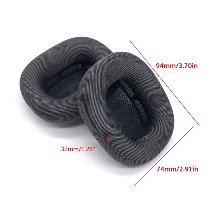 Replacement Ear Pads for  Max Headphone Cushion Mesh Cloth Earmuffs Ear Cover Earpads