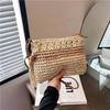 Woven straw bag women's versatile new spring and summer shoulder messenger bag seaside beach bag