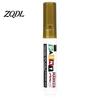 Plastic Surface Paint Pens 12 Colors Flat Tip Marker, Oil Based Broad Pen for Metal Tire Rubber Steel Glass Leather, Waterproof Quick Dry Touch