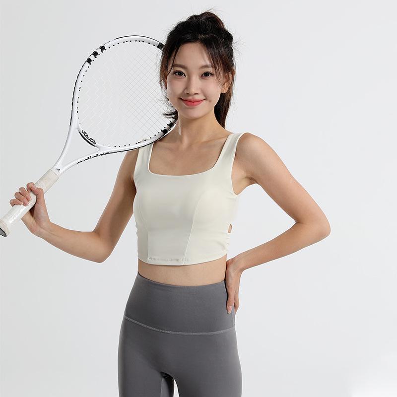 

Женский ударопрочный спортивный бюстгальтер на осень/зиму 2024 года с фиксированными чашками и перекрестной спинкой Large