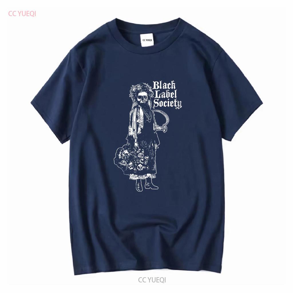 Ladies Black Label Society Grim Reaper Rock Official T Shirt Womens Girls vintage Washed Casual fashion Slightly Breathable