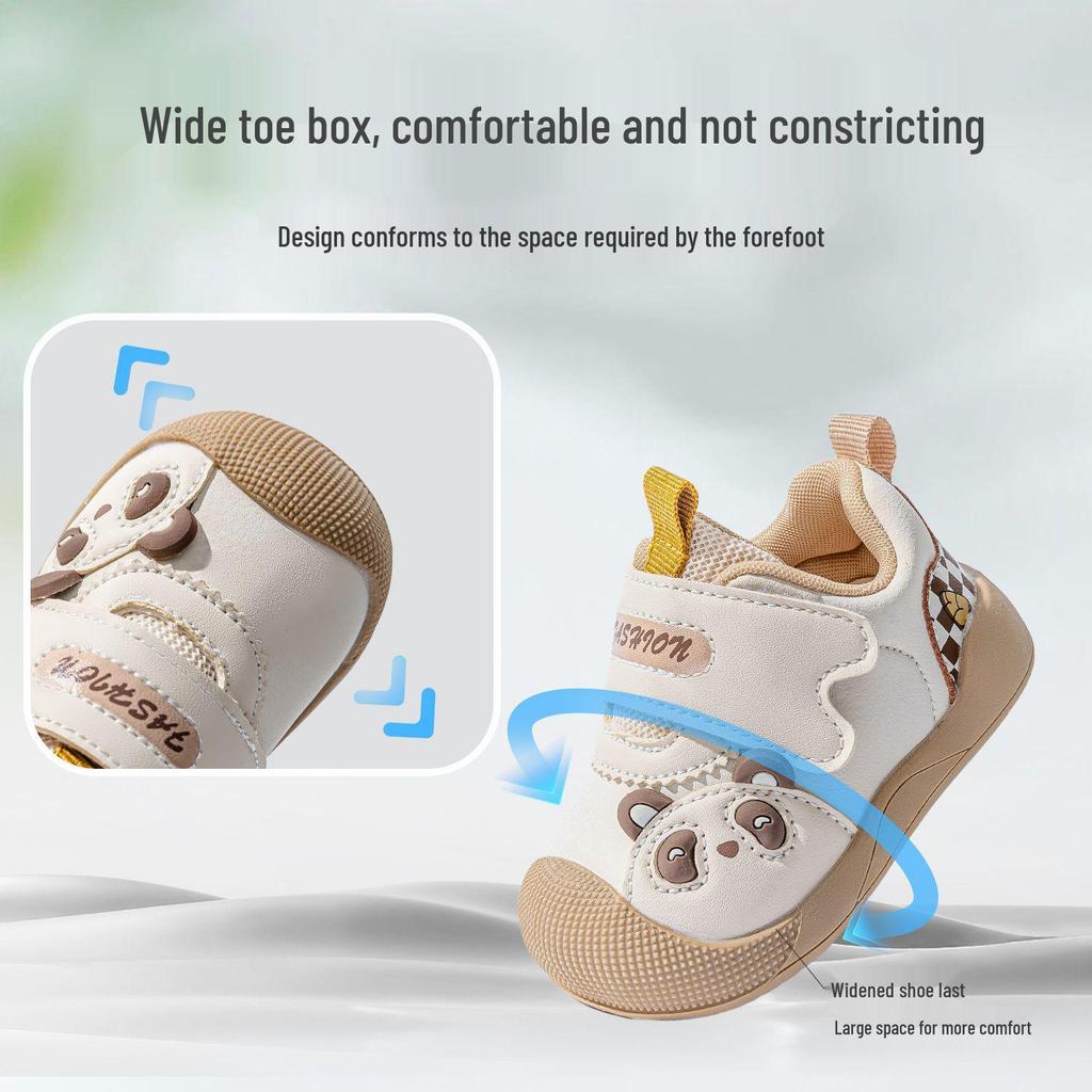 Bramille 2025 Autumn Baby Toddler Leather Walker Shoes for Boys & Girls - Non-slip Soft Sole.