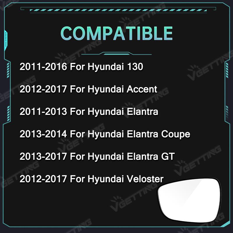 Heated Side Rearview Mirror Glass For Hyundai Elantra 2011 2012 2013-2015 Car Door Wing Mirror Left/Right 87611-3X000 Accessorie