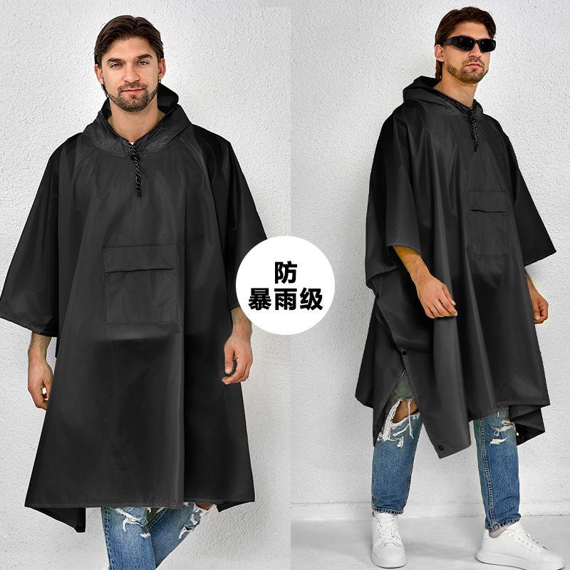 Source manufacturer, multi-colored cape, raincoat, leak-proof and rainstorm-proof, riding, hiking, climbing, multi-functional one-piece poncho