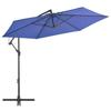 Outdoor Parasol - VIDAXL - Model 47133 - Cantilever - Blue - 300 Cm Diameter