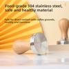 Real Wood Butternut Espresso Coffee Machine Accessories Handle Powder Compactor Stainless Steel Hammer Press Coffee Tools