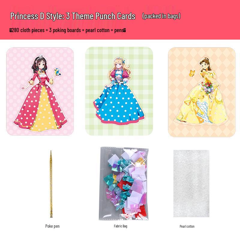 Creative DIY Dress-Up Sticker Toy for Girls - Dreamy Princess Kindergarten Gift