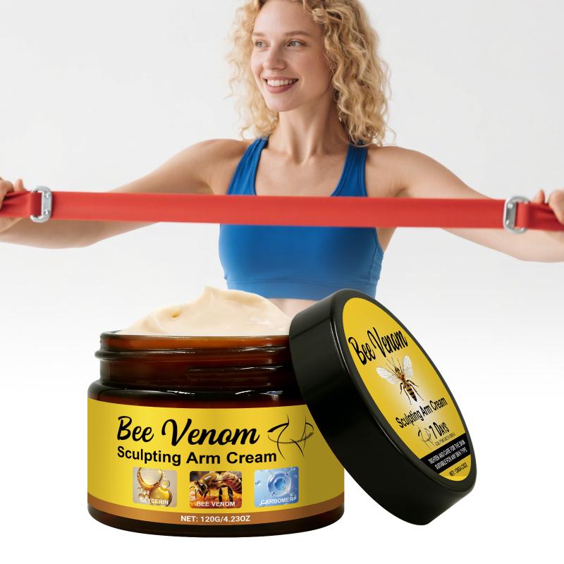 Bee Venom Body Care Cream Skin Tightening Moisturizer for Smooth Silhouette Relaxing Daily Massage