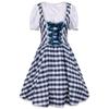 Women's Casual Beer Dress Short Sleeve Drop Shoulder Dress Bavarian Women's Clothing