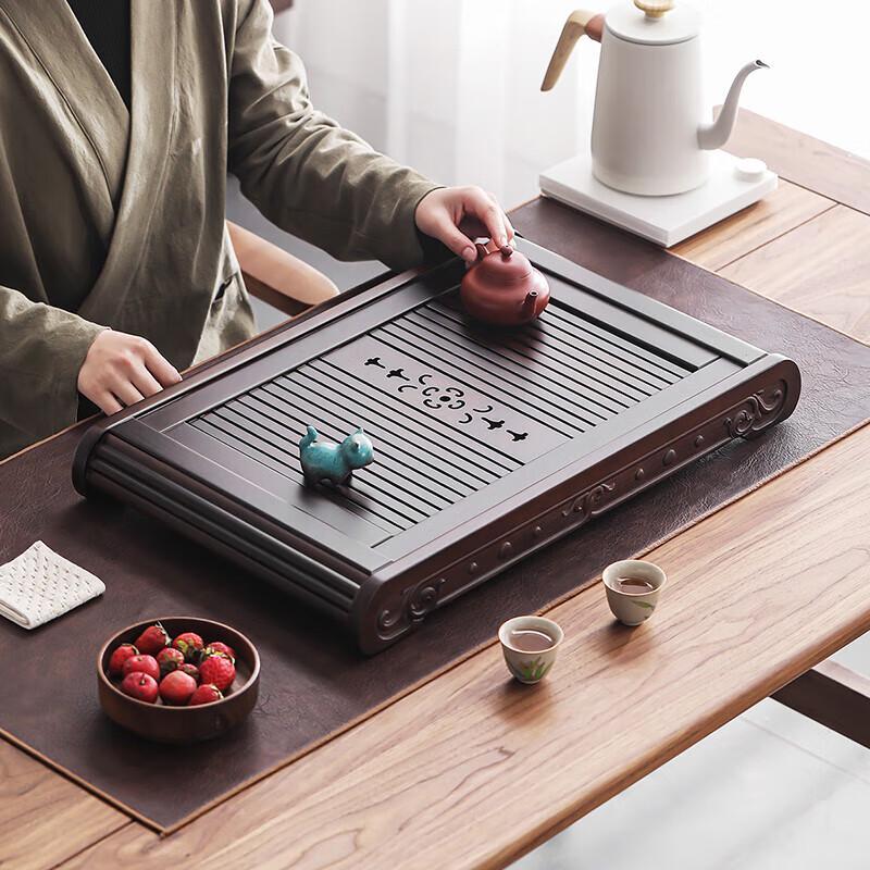 Premium Solid Wujin Sandalwood Tea Tray