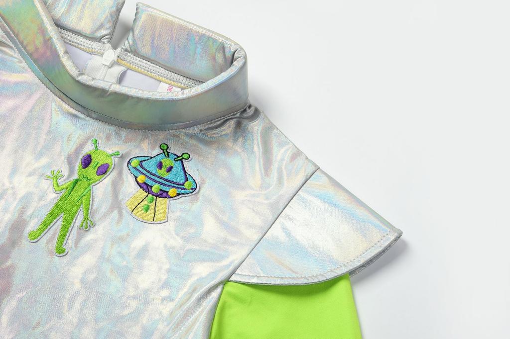 ReliBeauty Alien Halloween Costume for Perfect for and Stage Includes and Size 150 Girls, Events, Parties, Performances, Headband, Dress, Glasses,