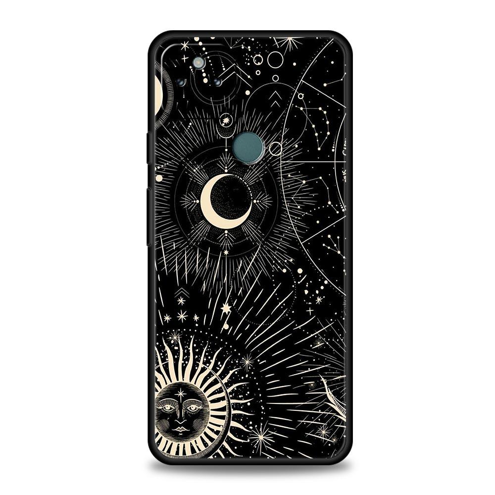 

Phone Case Cover for Google Pixel 10 9 8 7 6 7A 6A Pro Shockproof Soft TPU 10 9 Pro XL Shell Capas Fundas Funny Sun Moon Face Pixel 8 A