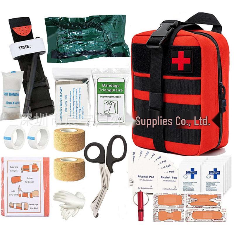 Survival Gear Emergency Trauma Backpack with First Aid Kit and Military Hemostatic Bandage
