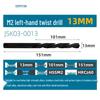 Capson M2 High-Speed Steel Left-Hand Twist Drill Bit for Stainless Steel, Straight Shank, 1-16mm