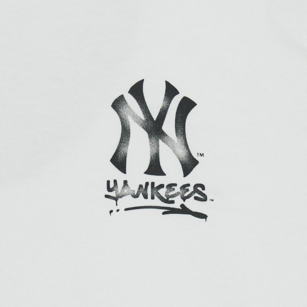 MLB New York Yankees Fashion Comfortable Soft Skin-Friendly Breathable Classic Logo Long Sleeve T-Shirt Unisex T-Shirt White 3ATSB0351-50WHS