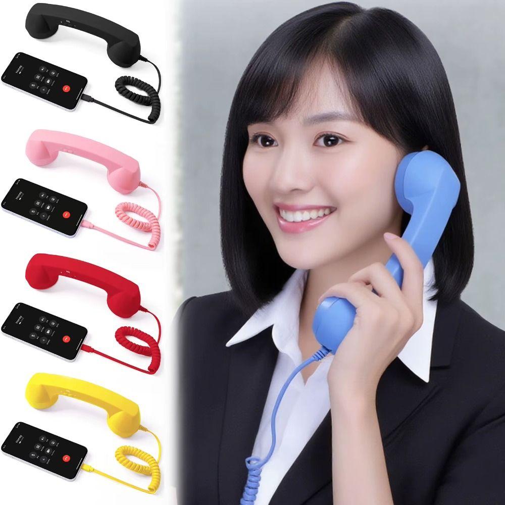 Type-C/3.5mm Wired Microphone Handset Wired Receiver Mobile Phone Handset  Universal Type-C