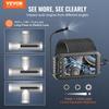 Endoscope Camera with Lights Triple Lens Borescope 49.2FT Cable 5" Screen