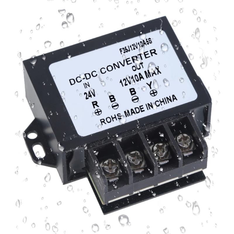 Robuste DC24V auf 12V 10A Abwärtswandler Abwärtsadapter Leistungsreduzierer für LKW-Ausrüstung
