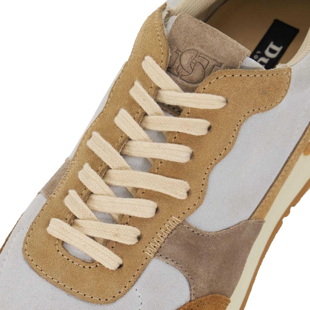 Dune London Mens Treaty Textured Lace Up Trainers