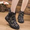 Women's Winter Ethnic-Style Fleece-Lined Non-Slip Snow Boots