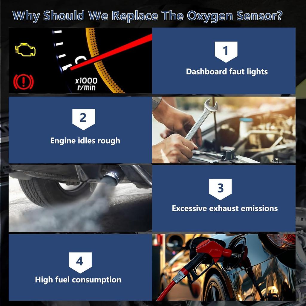 12701634 Oxygen O2 Sensor Upstream or Downstream Compatible with 2016-2019 Chevy Cruze 2016-2022 Spark 1.4L 1399cc, 2016-2019 Volt 2016-2025 Malibu