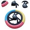 Balance Bike Spare Tire Set, Foam Airless Replacement Tire, Nylon Repair Kit, No Inflation Required,