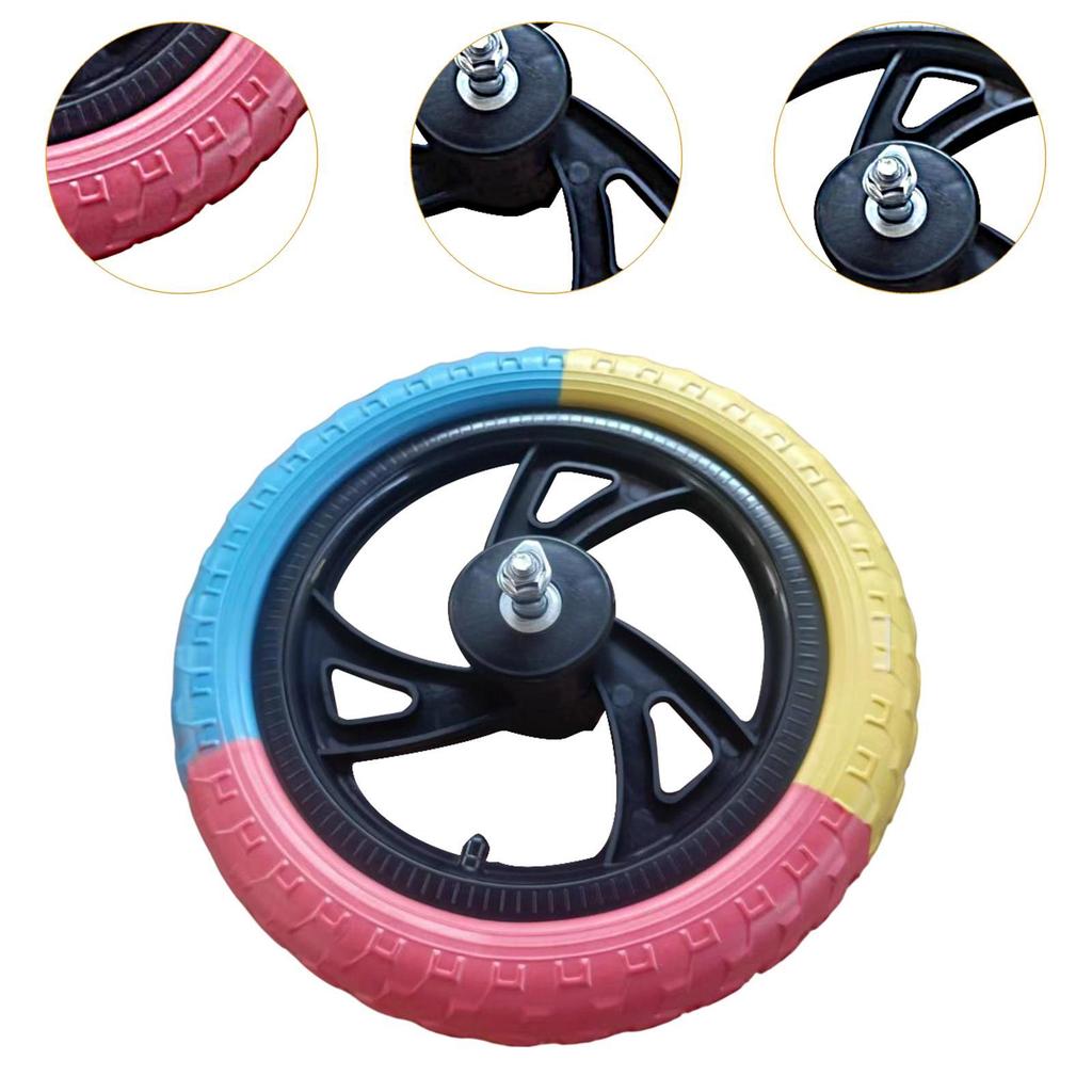 Balance Bike Spare Tire Set, Foam Airless Replacement Tire, Nylon Repair Kit, No Inflation Required,