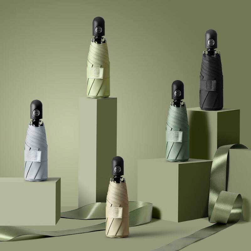 Xu Qing Automatischer 5-fach UV-Schutz Reise Regenschirm