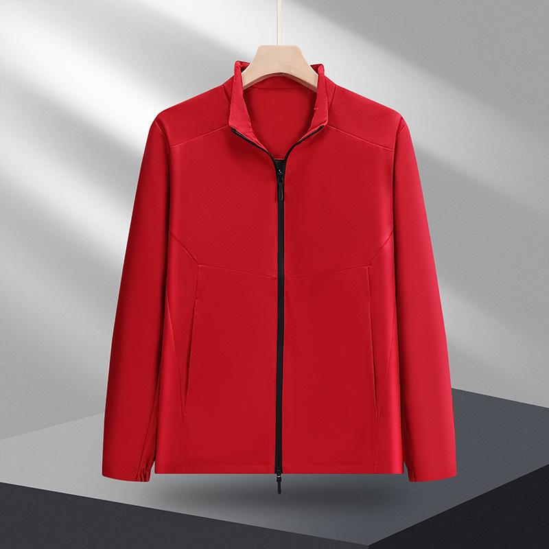 Custom Logo Business Jacket: Thin Style Stand-Up Collar Trench Coat Outerwear for Autumn/Winter – Made-to-Order Group Uniform