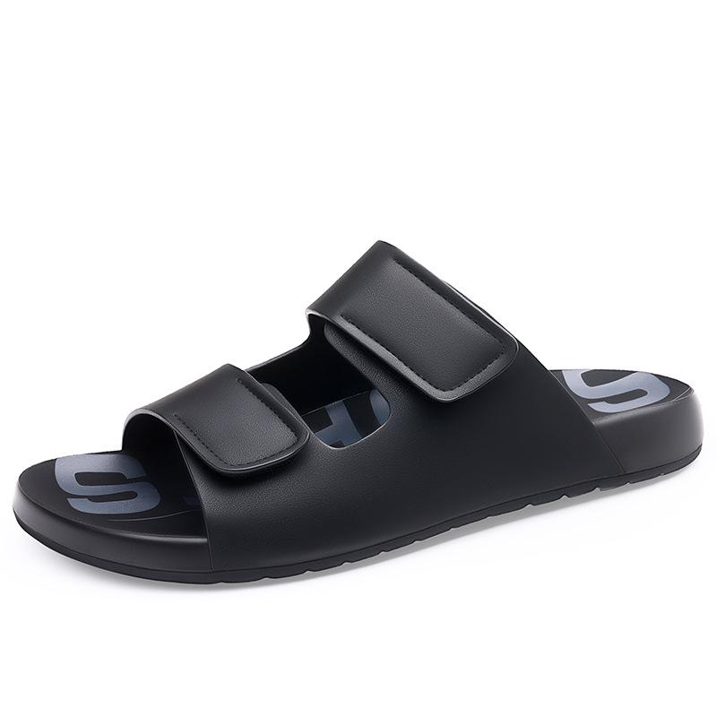Men's Summer Outdoor Non-Slip One-Strap Casual Sandals with Thick and Soft Shock-Absorbing Sole