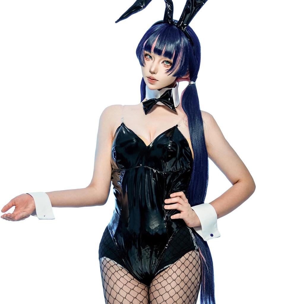 NIUKACOS Bunny Girl Cosplay Plus Bunny Size S Costume, Size, Pantyhose, Suit, High-Leg, Adult, Halloween, Photoshoot, Costume, Event, Stockings,