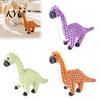 Durable Chew Toys for Small Medium Dogs Dinosaur Plush Dog Toy, Built-in Sound Device, Teething Cleaning Soft Daily Teeth Grinding Accessories