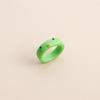 Geometric Korean Colorful Contrast Women Chick Fashion Jewelry Acrylic Frog Finger Rings Resin Ring