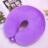 U-Shaped Travel Neck Pillow - Portable Car Support, Multi-Color Options, PP Cotton Comfort