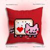 N-Nyan Cat Pillowcase Pillowslip Cushion Plush Boys Girls Cartoon Anime Kawaii Decoration Kids Birthday Cute Gifts