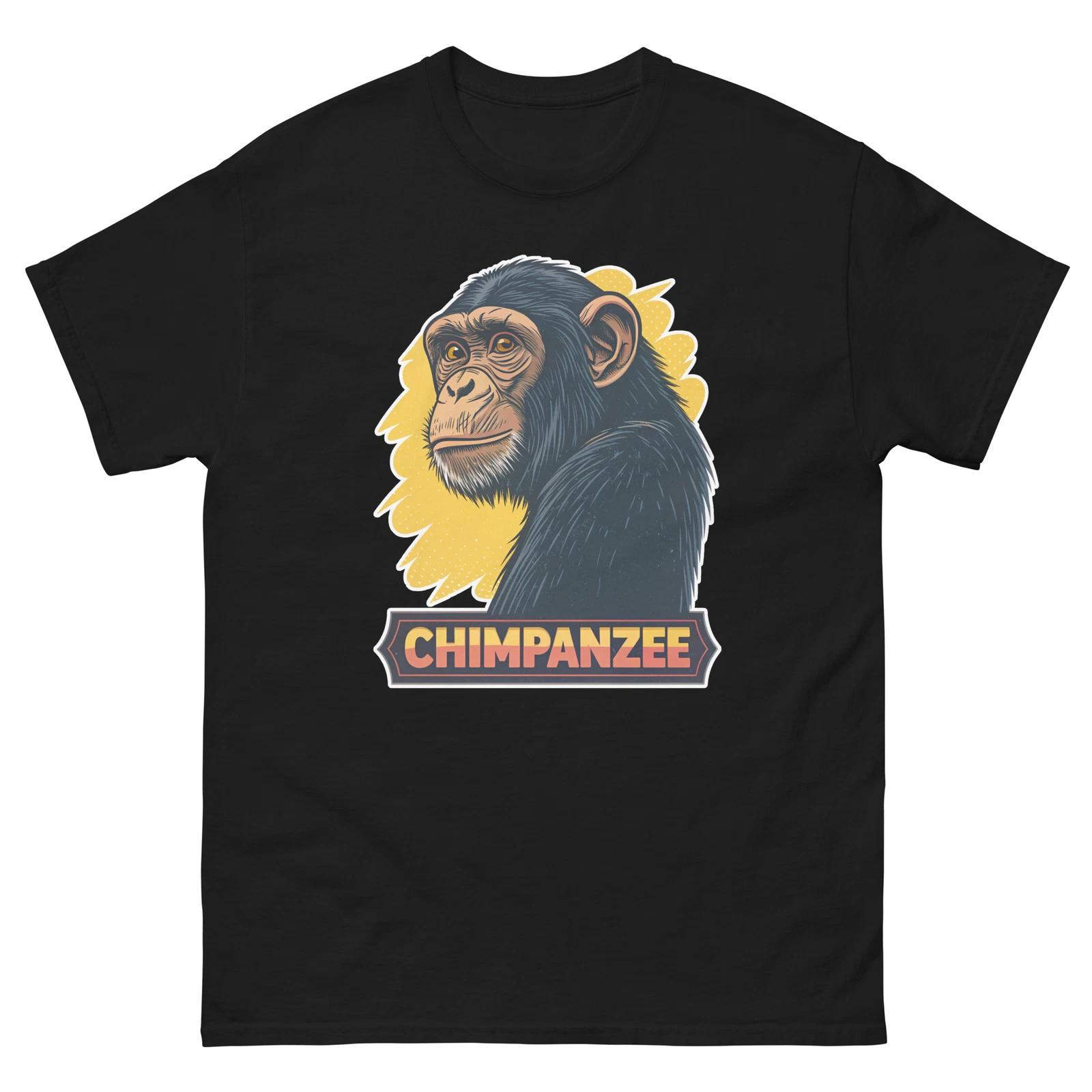 Chimpanzee Animal Nature Wonderful Amazing T-Shirt M