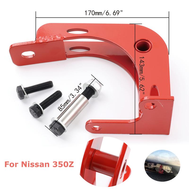 Bolt-on tallation Red Differential Brace Upgrade Steel For Nissan 350Z Infiniti G35 Sedan Coupe Rear Differential Parts