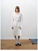 Spring Casual Lapel Modal Shirt with Lace-up for Women - Cloud-like, Solid Color