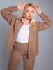 2025 Retro Plus Size Women's Corduroy Shirt and Pants Set