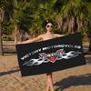 V-Victorys Motorcycles Racing Bath Towel Microfiber Soft Water Absorbing Breathable For Girl Kids Decorative Cartoon Beach Towel